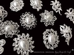 These are beautiful brooches, made with super high quality crystal rhinestones (not cheap acrylic rhinestones)! *Perfect for wedding decorations on the cake, invitations and bouquets* Weekly Sales / Promotions: Email us at kyeziteam [!at] gmail.com for more details on our latest weekly sales, or receive bulk discount for larger orders! Bulk Discount: 10% Discount Auto Applies to purchases with 5 orders or more! Need larger amount? Email us at kyeziteam [!at] gmail.com for better bulk pricing Eac White Crystal Brooch With Rhinestones, White Rhinestone Anniversary Brooches, White Crystal Brooch For Anniversary, White Crystal Brooches For Wedding, White Crystal Wedding Brooches, Bouquet Cake, Wedding Brooches, Cake Diy, Wedding Brooch Bouquets