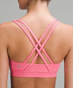 Voted Most Likely To Be Worn Multiple Times A Week. This All-Sport Bra Is A Favourite For Comfort And Versatility. Designed For Yoga And Training. Intended For Medium-Impact Activities. Pockets For Optional, Removable Cups. | lululemon Energy Bra Medium Support, B–D Cups Lululemon Pink Activewear For Pilates, Pink Activewear With Removable Bra Pads For Workout, Pink Sports Bra With Removable Pads For Gym, Pink Athleisure Activewear With Removable Bra Pads, Lululemon Sports Bra With Removable Pads, Sporty Pink Sports Bra With Removable Pads, Lululemon Activewear With Removable Bra Pads For Sports, Lululemon Athleisure Activewear With Adjustable Straps, Lululemon Sporty Sports Bra With Removable Pads