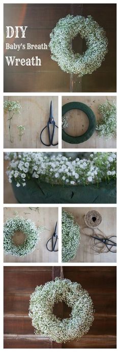 how to make a baby's breath wreath