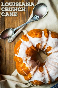 a close up of a doughnut on a table