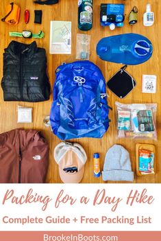 packing for a day hike complete guide and free packing list