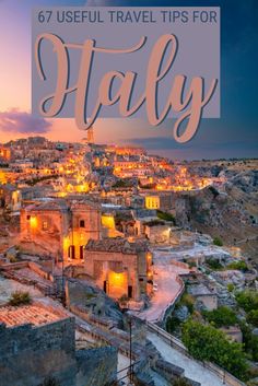 italy with text overlay that reads,'6 useful travel tips for italy '