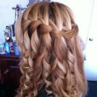 Hair (3) Curly Hair Trends, Medium Length Curly Hair, Braids With Curls, Pretty Hair, Great Hair, Hair Dos, Gorgeous Hair, Prom Hair, Pretty Hairstyles