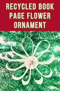 Finding unique Christmas decorations that are both vintage and budget-friendly can be a challenge, especially when kids want to get involved. Our easy DIY ideas for folded book page ornaments show you how to create beautiful, recycled treasures that add charm to your holiday decor. Click to learn how to craft these delightful ornaments together! Celebrity Books, Cheap Crafts, Flower Ornaments