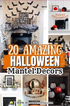 20 amazing halloween mantel decor ideas for the living room, dining room and bedroom