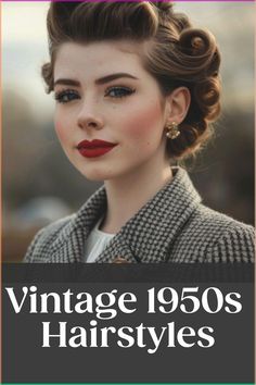 Step back in time with these glamorous 1950s hairstyles that are making a comeback! From victory rolls to classic curls, these retro hairstyles exude vintage charm and sophistication. Discover the elegance and nostalgia of the 1950s era with timeless hairdos that never go out of style. Whether you're attending a themed party or simply want to add a touch of old-school glamour to your look, these vintage hairstyles are perfect for any occasion. Old Hollywood Glamour Hairstyles, Classic Hollywood Makeup, 1950s Hair Accessories, Old School Hairstyles, 1950's Hairstyles, Coquette Cake, Retro Hairstyle, 1950s Hairstyles, 50s Hairstyles