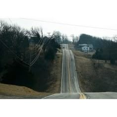 an empty road in the middle of nowhere