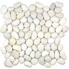 white rocks are arranged in the shape of a square