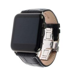 Calf Genuine Leather Watchband Butterfly Clasp for iWatch Apple Watch 38mm 40mm/41mm 42mm 44mm/45mm Series Band Strap Bracelet The New Apple Watch Series 7 is compatible with all existing bands.Size 38/40mm will fit the new 41mm Apple watch, For the 45mm choose sizes 42/44mm. Best luxury premium Apple watch bands fashion, to match your iwatch face Series. Our adaptor connectors lugs, claps, and buckles are made of durable stainless steel for long-term use. Most of our replacement wristbands are Apple Watch Bands Fashion, Apple Watch Wristbands, Apple Watch 1, Iwatch Apple, Apple Watch 38mm, Presents For Him, Wristbands, Leather Band, Apple Watch Bands