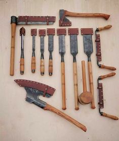 an assortment of different types of woodworking tools