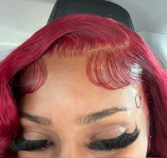 Birthday Hairstyles, Red Wigs, Front Lace Wigs Human Hair, Baddie Hairstyles, Hair Color For Black Hair