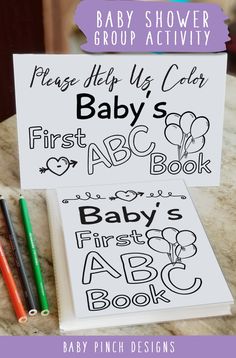 baby's first birthday coloring book with markers and crayons on the table