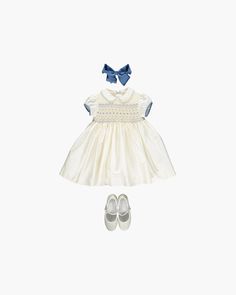 Please allow 4 weeks between order and delivery for this bespoke outfit. Hand Smocked Dress, Large Hair Bows, Baby Boy Shirts, Girls Special Occasion Dresses, Christening Gowns, Dress Gift, Smock Dress, Blouse Dress