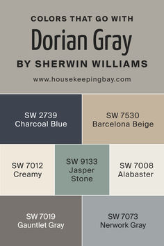 the colors that go with jordan gray by sherylin williams