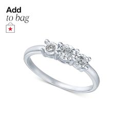 in stock Round Cut Diamond, Promise Ring, Bezel Setting, Promise Rings, Jewelry Rings, Pick Up, Buy Online, In Store, White Gold