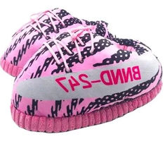 Your preferred sneakers served as slippers Introducing the Pink Yeezy 350 Look Pink Yeezy, Yeezy Zebra, Ladies Slides, Comfy Slippers, Warm Home, Fur Shoes, Soft Slippers, Home Slippers, Winter Slippers