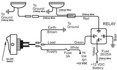 the wiring diagram for an electrical device that is connected to two lights and one light bulb