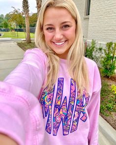 “It's always summer somewhere!” ☀️-Lilly Pulitzer Summer Somewhere, United Monograms, Lilly Inspired, Long Sleeve Baseball Tee, Matching Sets Outfit, Comfort Colors Sweatshirt, Top Makeup Products, Fall Denim, Long Sleeve Kids