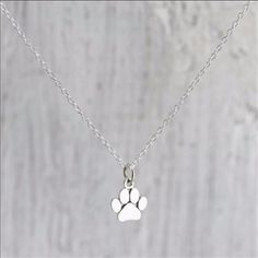 Super Cute Simple Paw Necklace! 18 Inches With 2.5 Inch Extender. Zinc Alloy Cat Paw Necklace, Arrow Pendant Necklace, Dog Lover Jewelry, Paw Necklace, Pet Memorial Necklace, Dainty Pendant Necklace, Delicate Gold Necklace, Charm Choker Necklace