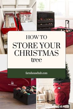 How To Store Your Christmas Tree Stackable Bins, Smart Storage, Next Holiday, Bag Storage, Holiday Season, Christmas Tree, Christmas