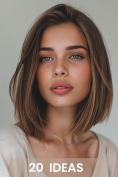 Discover 20 shoulder length haircuts that will elevate your style game this season. From sleek bobs to wavy lobs, these looks cater to every taste and hair type, ensuring a stunning transformation. Professional Hairstyles Shoulder Length, Shoulder Length Hair Fine, Mum Haircut, Cute Shoulder Length Hairstyles, Juliet Hair, Bob 2024, Hair Lob, Shoulder Length Bob Haircut, Haircut Styles For Women