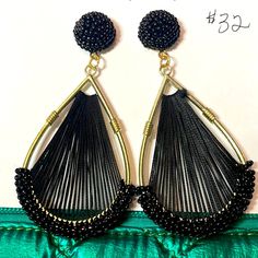 Make A Statement With These Lobe Love Earrings! Each Earring Is Adorned With A Beaded Post And A Golden Teardrop, Perfect For Adding A Little Glamour And Charm To Any Outfit. Real Standout Pieces, These Earrings Will Surely Be A Hit!!! Adjustable Wrap Earrings For Party, Adjustable Dangle Wrap Earrings For Party, Teardrop Beaded Earrings With Ear Wire For Party, Black Beaded Dangle Earrings For Party, Adjustable Dangle Clip-on Earrings For Party, Adjustable Dangle Earrings For Evening, Wire Wrapped Teardrop Earrings For Party, Party Teardrop Beaded Earrings With Ear Wire, Elegant Adjustable Beaded Wrap Earrings