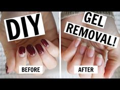 At-Home Gel Manicure Removal / NO FOILS, NO DAMAGE! - YouTube How To Remove Salon Gel Polish At Home, Gel Manicure Removal At Home, Gel Remover Nails At Home, Easy Gel Nail Removal, Best Way To Get Gel Nail Polish Off, Gel Nail Removal Diy, Taking Gel Nails Off At Home, Easy Way To Remove Gel Nail Polish, Best Way To Remove Gel Nail Polish