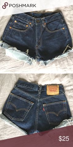 Levi Strauss Cutoff Shorts Never worn, cutoff jean shorts, 5-pocket design, **TAG SHOWS WAIST SIZE 29 BUT ACTUALLY MEASURES APPROX 26 1/2** Levi's Shorts Jean Shorts Levi's High Waist Bottoms With Pockets, Levi's Denim Blue Bottoms With Pockets, Levi's Denim Blue Jean Shorts With Pockets, Levi's Denim Blue Bottoms, Levi's Denim Blue Shorts With Pockets, Levi's Medium Wash Shorts With Pockets, Levi's Blue Shorts With Pockets, Levi's Denim Blue Jean Shorts, Mid-rise Levi's Bottoms With Belt Loops