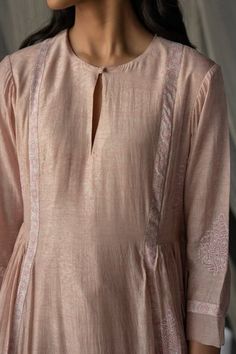 Shop for Zoon Beige Blooming Floral Print Kurta With Pant for Women Online at Aza Fashions Kurta Pattern, Beige Kurta, Indian Kurtis, Red Kurta, Kurta Cotton, Kurta Patterns, Churidar Designs, Women Kurta, Sari Dress