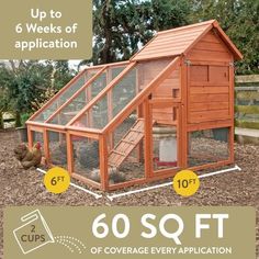 a chicken coop with instructions to build it