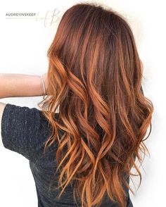 Red Balayage Hair, Blonde Lowlights, Copper Balayage, Winter Hair Color, Balayage Brunette