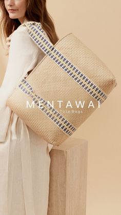 Add natural texture, with our MENTAWAI tote bags, available in a range of neutral shades. Natural Color Woven Tote Bags, Beige Handwoven Tote Shoulder Bag, Beige Woven Tote Shoulder Bag, Cream Woven Tote Shoulder Bag, Sand-colored Woven Tote Beach Bag, Basket Bag, Natural Texture, Tote Bag