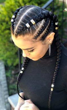 Hairstyles Asian, Queer Women, Edwardian Hairstyles, Two Braid Hairstyles, Feed In Braids Hairstyles, Goddess Braids Hairstyles, Braids Hairstyles Pictures, Braided Cornrow Hairstyles, Hairstyles Women