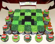 cupcakes are arranged in the shape of a race track