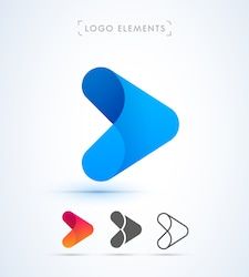 an abstract logo with the letter k in it's center and three different colors