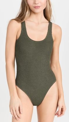 Good American Always Modern Tank One Piece Swimsuit | Shopbop Casual Polyamide Swimwear For Spring, Casual Scoop Neck Stretch Swimwear, Casual Seamless Nylon Bodysuit, Summer Stretch Bodysuit With Scoop Neck, Casual Scoop Neck Bodysuit With Lined Body, Casual Stretch Bodysuit For Vacation, Summer Stretch Polyamide Bodysuit, Casual Scoop Neck Bodysuit For Swimming, Casual Fitted Ribbed Swimwear