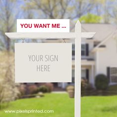 a real estate for sale sign in front of a house with the words party perfection on it