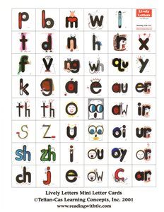 the letters and numbers are made up of different shapes, sizes, and font options