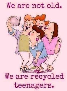 a group of people taking a picture with a cell phone text reads, we are recycled