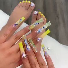 24.3k Likes, 100 Comments - ✨(ﾉ◕ヮ◕)ﾉ*:･ﾟ✧ Mulani💋 (@nailsbyjakey) on Instagram: “This combo 😍😍😍😍#prettyfeetgang @mulanidrip” Mahogany Nails, Toes Ideas, Magical Nails, Nail Cam, Poppin Nails, Fab Nails, Baddie Nails