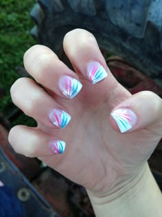 Pretty acrylic nails! Colored French Tip Nails With Design, Easter French Tip Nail Designs, Fun French Tip, Nail Shops, Yellow Tips, Nail Tip Designs, French Tip Nail Designs, Trendy Nail Art Designs, Nagel Tips