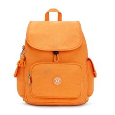 This Kipling City Pack Small Unisex Backpack In Vibrant Orange Is A Versatile And Stylish Accessory For Any City Dweller. With A Zip Closure And Adjustable Straps, It's Perfect For Carrying Your Daily Essentials. The Bag Features A Furry Monkey Keychain And The Kipling Logo On The Front, Adding A Fun Touch To Its Design. Made From Durable Polyester On The Exterior And Lined With Nylon On The Interior, This Backpack Boasts Multiple Pockets To Keep Your Belongings Organized. The Hardware Color Is Monkey Bags, Kipling City Pack, Monkey Bag, Monkey Keychain, Orange Backpacks, Kipling Bags, Unisex Backpack, Daily Essentials, Cute Bags