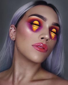 Fantasy Make-up, Makeup Cantik, Face Art Makeup, Colorful Eye Makeup, Makeup Eye Looks