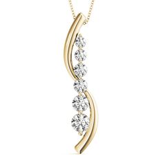 "Journey Round Diamond Necklace Pendant 14k Yellow Gold and 16\" Cable Chain STONE DETAILS: Shape: Round Brilliant Lab Grown Diamonds Number of Diamonds: 6 Carats: Approx. 0.50 ct  Clarity:  Clean  VS Color:    White  G Material: 14k Yellow Gold (Available Also in 14K Pink Gold or 14K White Gold - No Extra Charge) Chain: 16\" cable link chain Upgrade/Customize Options: Other center stone shapes and sizes available Other side stone gemstones available rv-2024 To ensure the best customer service please call us at (212)-840-1417 or message us on WhatsApp 1-347-770-1518 and we will respond as soon as possible to answer any of your questions or concerns. Your item will be sent in an elegant jewelry gift box. Handling time varies per ring, the standard time is 10 business days unless noted other Round Diamond Necklace, Diamond Necklace Pendant, Jewelry Images, Platinum Metal, Emerald Jewelry, Three Stone Rings, Pendant Rings, Diamond Pendant Necklace, Ring Size Guide