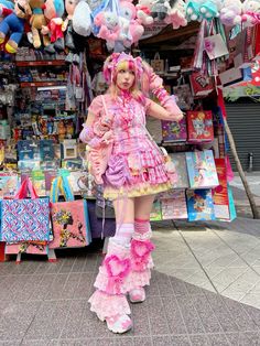 Mariteiei Decora Harajuku Fashion fairy kei yumekawaii Party Kei Outfits, Gyaru Kei Fashion, Cute Core Style, Oshare Kei Fashion, Uchuu Kei Fashion, J Fashion Outfits, Onii Kei, Decora Clothes, Decora Kei Aesthetic