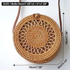 Summer Rattan Handmade Bag Beige Bag With Adjustable Strap For Picnic, Everyday Braided Rattan Bag, Travel Braided Rattan Bags, Eco-friendly Palm Leaf Bag With Open Weave, Eco-friendly Beige Shoulder Bag For Picnic, Summer Brown Shoulder Bag For Picnic, Daily Use Braided Rattan Shoulder Bag, Summer Beach Shoulder Bag Made From Palm Leaf, Spring Rattan Bag With Adjustable Strap