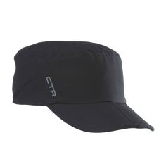 a black hat with the word on it