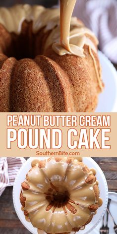 this peanut butter cream pound cake is the perfect dessert for any special occasion or celebration