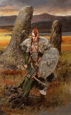 Contemporary Fantasy, Celtic Art, Fantasy Warrior, Arte Fantasy, Fantasy Rpg, Fantasy Inspiration, Medieval Fantasy, Fantasy Artwork, Dark Fantasy Art