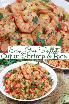 easy one skillet cajun shrimp and rice